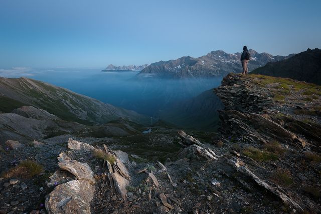 Depuis le col d'Agnel